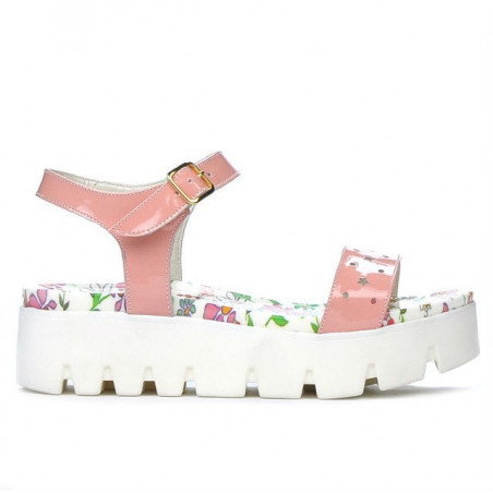Damen-Sandalen 5034 Lack Rosa