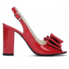 Damensandalen 1256 roter Lack