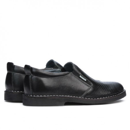 Herren Freizeitschuhe 7200p schwarz perforiert