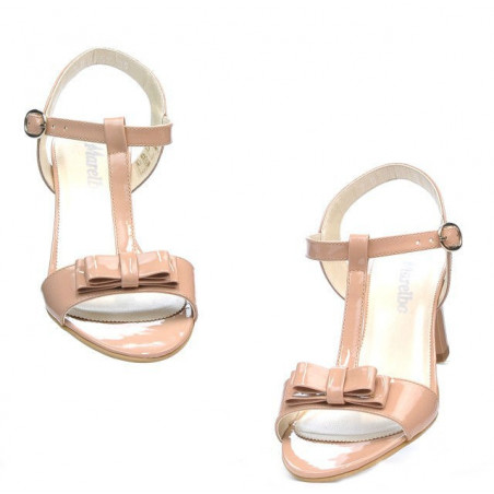 Damen Sandalen 1257 Lack Nude