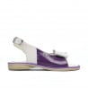 Kleinkinder-Sandalen 58c Lack lila+beige