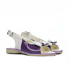 Kleinkinder-Sandalen 58c Lack lila+beige