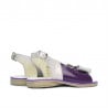 Kleinkinder-Sandalen 58c Lack lila+beige
