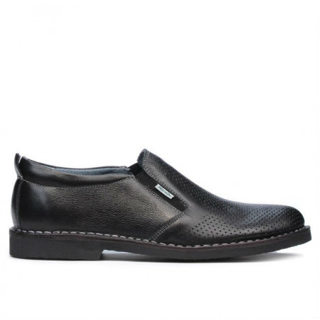 Herren Freizeitschuhe (große Größen) 7200mp perforiertes Schwarz