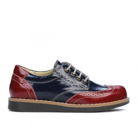 Kinder Schuhe 154 Lack Bordeaux kombiniert