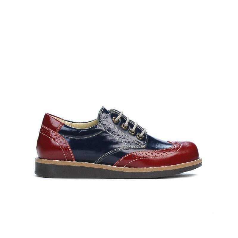 Kinder Schuhe 154 Lack Bordeaux kombiniert