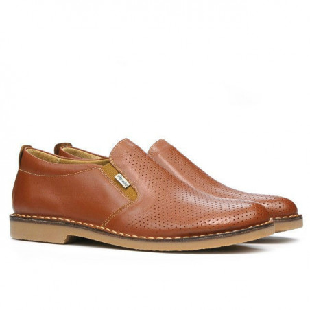 Herren Freizeitschuhe (große Größen) 7200mp braun perforiert