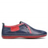Herren Mokassins 865 indigo+rot