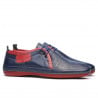 Herren Mokassins 865 indigo+rot