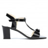 Damensandalen 1257 Lack Schwarz