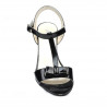 Damensandalen 1257 Lack Schwarz