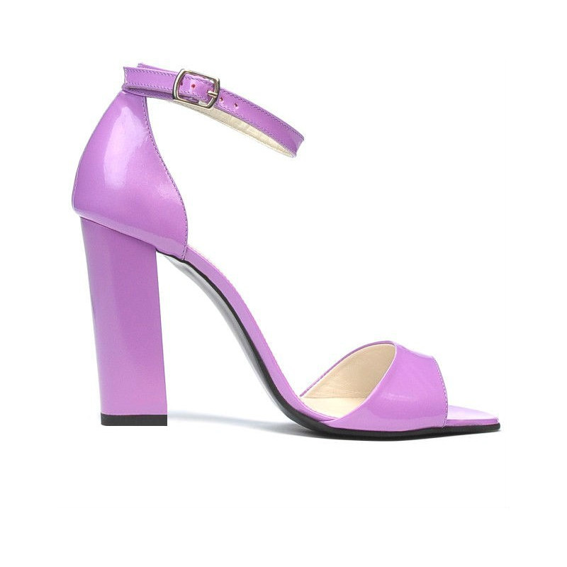 Damensandalen 1259 hellviolett Lackleder