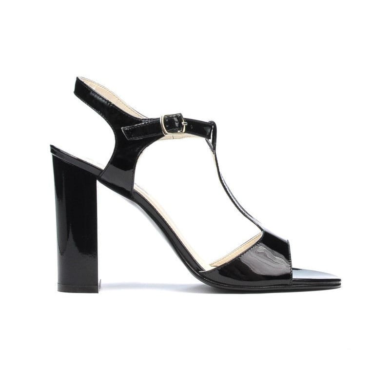 Damensandalen 1258 schwarzer Lack