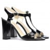 Damensandalen 1258 schwarzer Lack