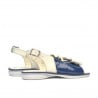 Kleinkinder Sandalen 58c Lack Indigo+Beige