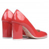 Elegante/casual Damen Schuhe 1254 Lack Korallenrot