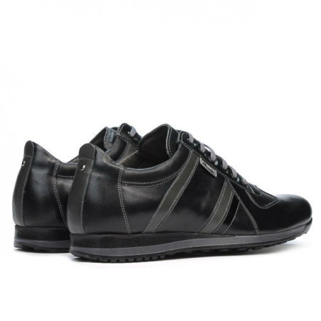Herren Sportschuhe 711 schwarz+grau