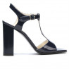 Damensandalen 1258 Lack Indigo