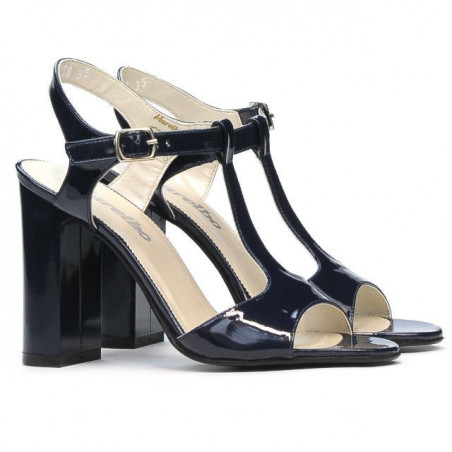 Damensandalen 1258 Lack Indigo