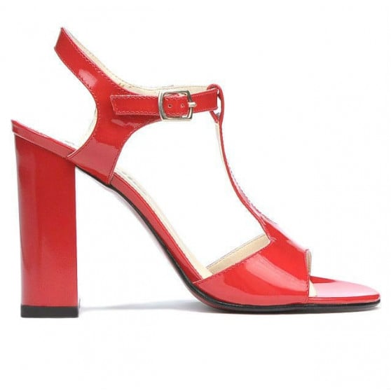 Damensandalen 1258 Lack Rot Damensandalen 1258 Lack Rot
