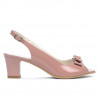 Damen Sandalen 1251 Lack Rosa Hell