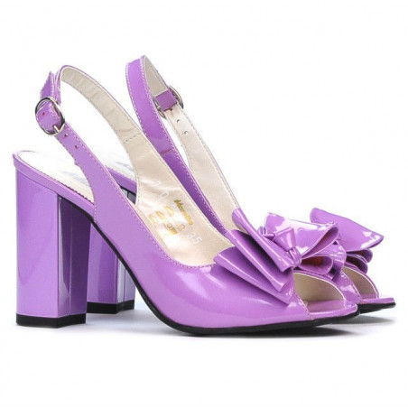 Damen Sandalen 1256 hell lila Lack