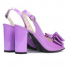 Damen Sandalen 1256 hell lila Lack