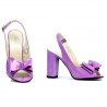 Damen Sandalen 1256 hell lila Lack