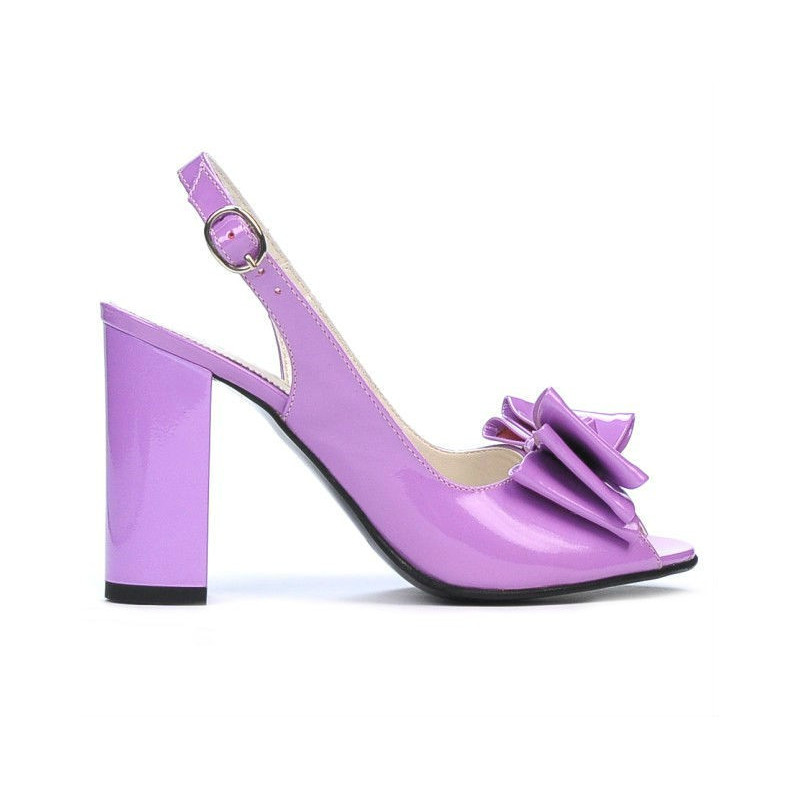 Damen Sandalen 1256 hell lila Lack