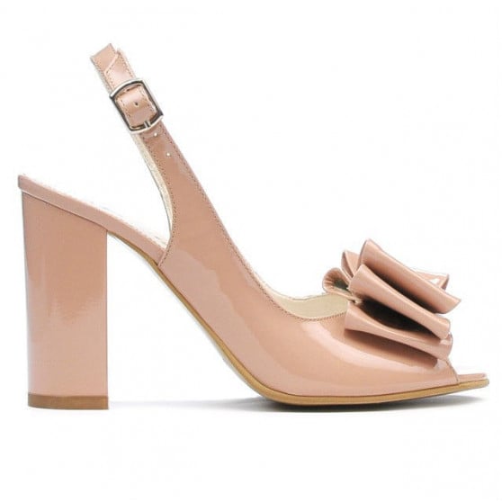 Damen-Sandalen 1256 Lack Nude
