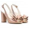 Damen-Sandalen 1256 Lack Nude