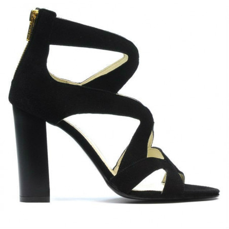 Damensandalen 1260 schwarz Antilope