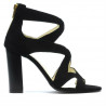 Damensandalen 1260 schwarz Antilope