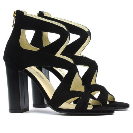Damensandalen 1260 schwarz Antilope