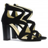 Damensandalen 1260 schwarz Antilope