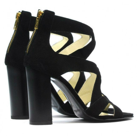 Damensandalen 1260 schwarz Antilope
