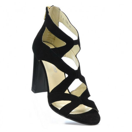 Damensandalen 1260 schwarz Antilope