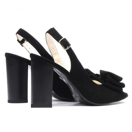 Damensandalen 1256 schwarz Antilope