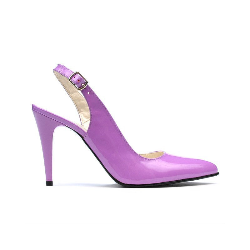 Damen Sandalen 1249 Lack Lila