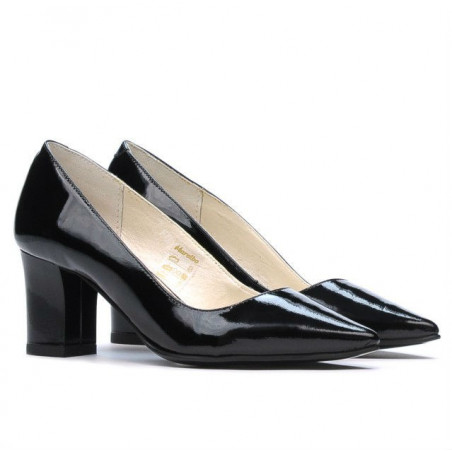 Elegante Damenschuhe 1253 schwarzer Lack