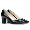 Elegante Damenschuhe 1253 schwarzer Lack