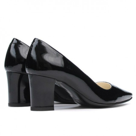 Elegante Damenschuhe 1253 schwarzer Lack