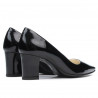 Elegante Damenschuhe 1253 schwarzer Lack