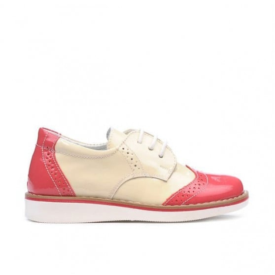 Kleinkinderschuhe 60c Lack Rosa+Beige Kleinkinderschuhe 60c Lack Rosa+Beige