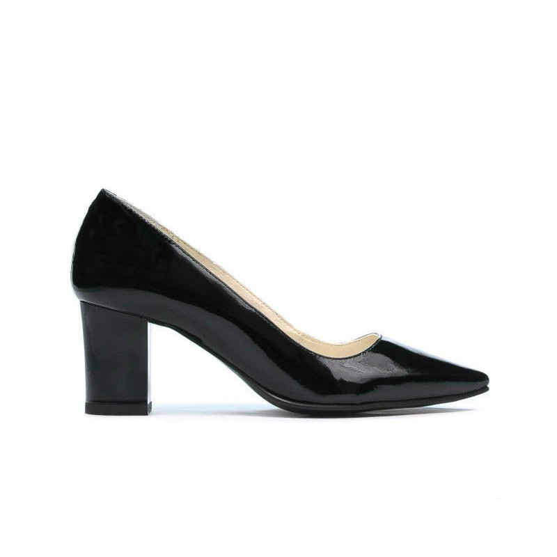 Elegante Damenschuhe 1253 schwarzer Lack