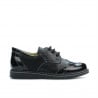 Kleinkinderschuhe 60c in kombinierter schwarzer Lackoptik