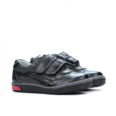 Kleinkinderschuhe 16-1c schwarz+grau