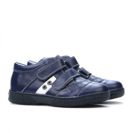 Kinderschuhe 134-1 indigo+weiß
