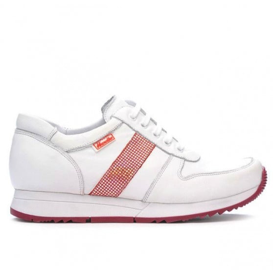 Damen-Sportschuhe 679 weiß+rot Damen-Sportschuhe 679 weiß+rot