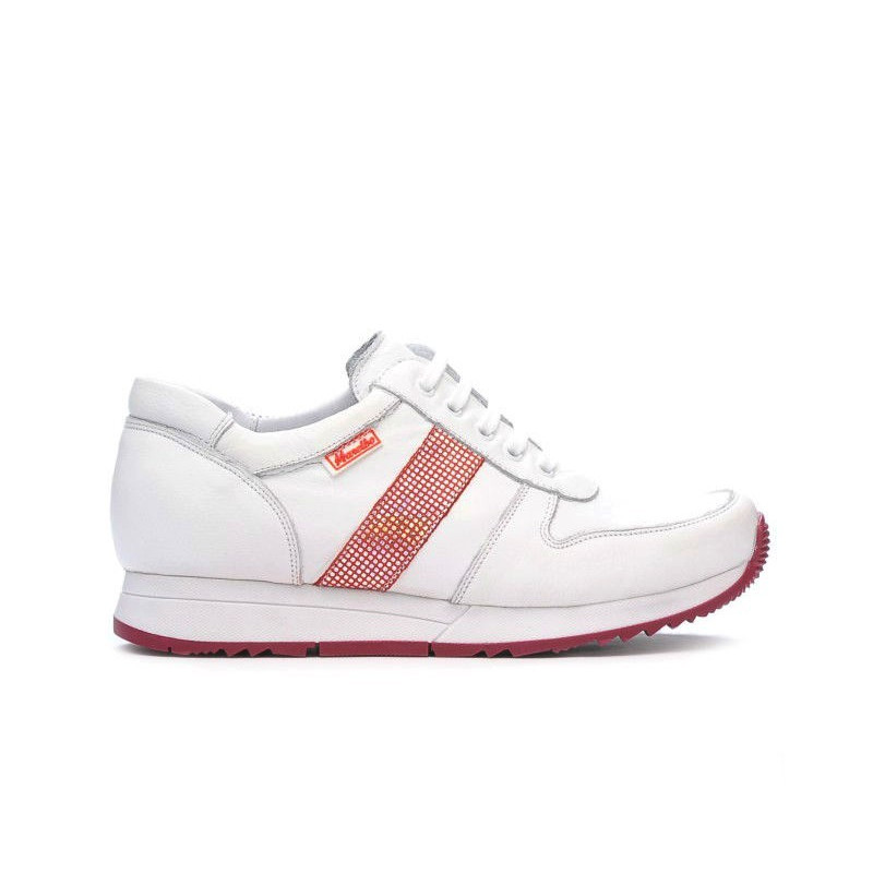 Damen-Sportschuhe 679 weiß+rot